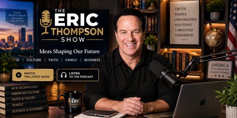 Eric Thompson in the studio